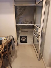 Puerta de mascotas, nuevo seguro, con pantalla magnética Bloqueable, para exteriores, perros, gatos, puerta de ventana, entrada gratuita, bonito jardín, fácil de instalar