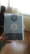 Cuaderno transparente de hojas sueltas de varios tamaños, carpeta de notas, diario, cubierta de núcleo interno, suministros de papelería de oficina, tamaño A7, A6 y A5