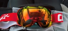 COPOZZ magnético gafas de esquí con cambio rápido de la lente y Set de fundas 100% UV400 protección Anti-niebla Snowboard gafas para los hombres y las mujeres