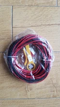 Cable eléctrico de cobre estañado de 2 pines, Cable de extensión de alimentación de larga duración, 300V, PVC, rojo, negro, 18, 20, 22 AWG
