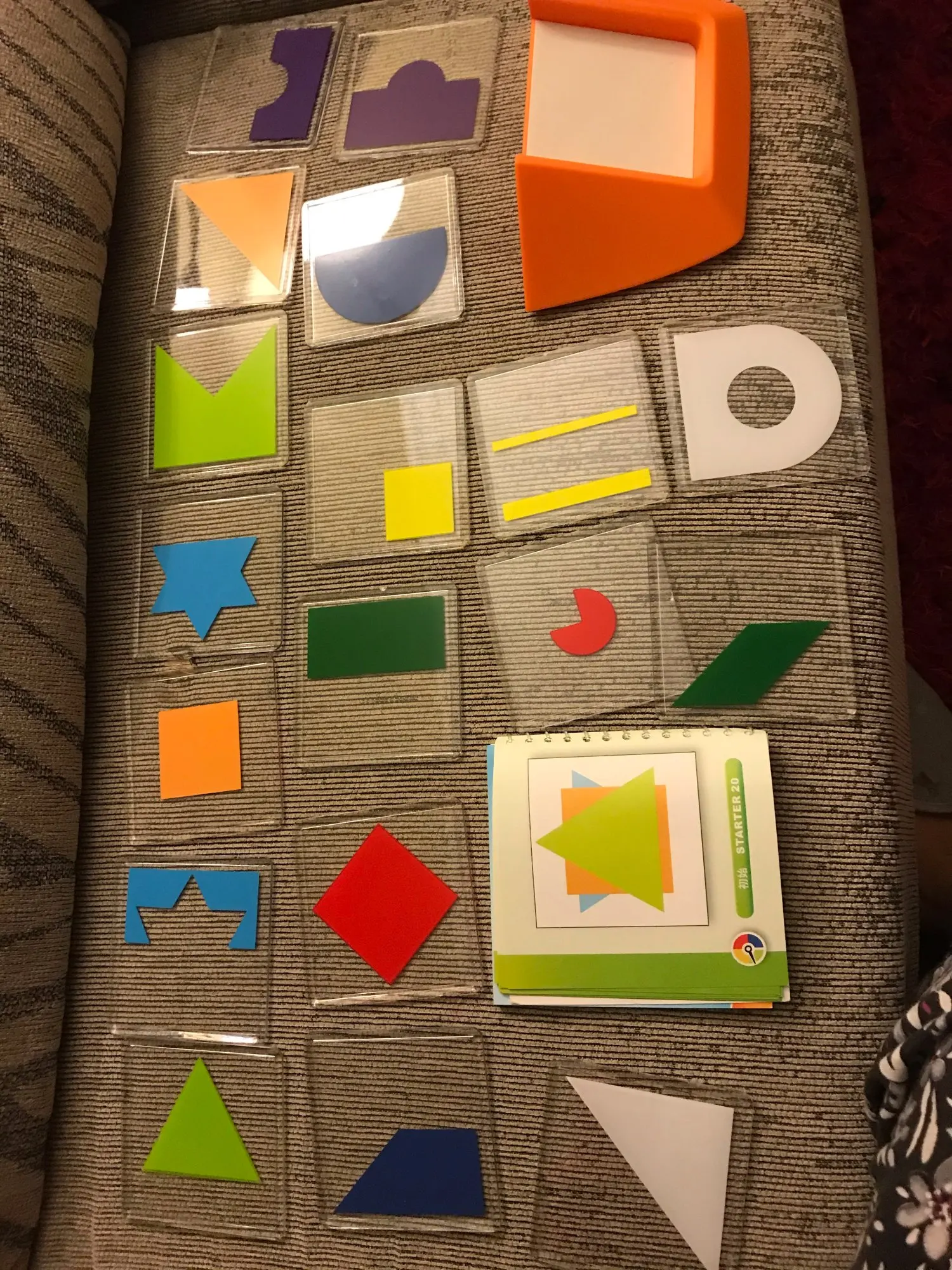 100 Challenge Color Code Puzzle Games Tangram Jigsaw Board Puzzle Toys ...