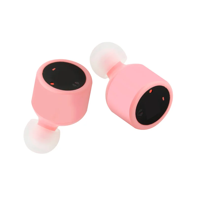 Беспроводные Bluetooth наушники TWS X1T со встроенным микрофоном(Розовый