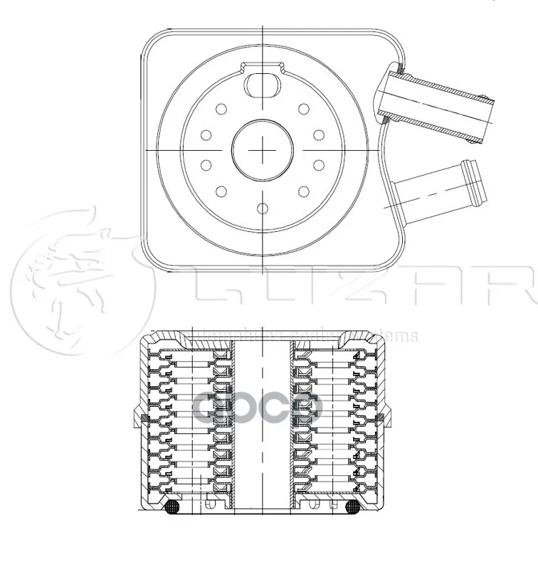 Радиатор Масл. Для А/М Volkswagen Passat B5(96-) 1.8i/2.0i/1.9tdi Luzar Loc1828 Luzar арт. LOC1828