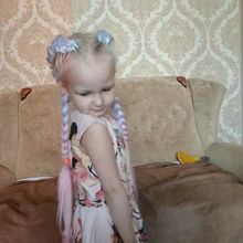 Miss Rola-extensiones de cabello sintético para mujer extensiones de cabello sintético liso de 24 pulgadas, con trenzas Jumbo preestiradas de color rubio y rosa, venta al por mayor, pelo Kanekalon