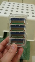 Gillette-Cuchillas de afeitar para hombre Fusion, 5 capas, cuchillas de seguridad, acero inoxidable, cuidado de la cara, 4 unidades