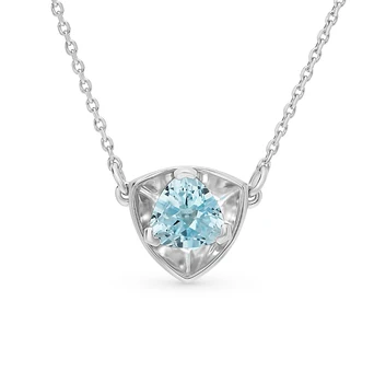 

Silver necklace with Topaz sunlight sample 925