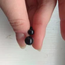 Botones de costura ojos de plástico para muñeca negros, Ojos de seguridad para oso de peluche, peluches a presión, confección de álbumes de recortes con animales, muñecos de títeres, ojos artesanales
