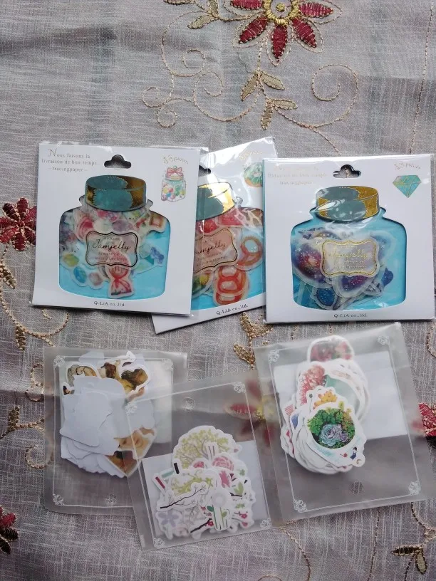 Ocean World Candy Decal Drift Bottle Sticker Paper Scrapbook Hand Account Decor