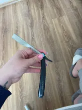 Afeitadora Manual profesional novedoso, maquinilla de afeitar con borde recto de acero inoxidable, afilada, plegable, con cuchilla, 2 colores