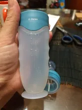 Disney-cuchara para pasta de arroz para bebé, botella de leche de silicona suave, suplemento de alimentos para bebés, artefacto para apretar, cuchara para arroz y fideos