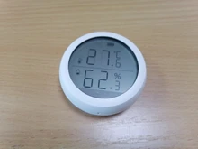 Tuya ZigBee-Sensor inteligente de temperatura del hogar y humedad, dispositivo con pantalla LED que funciona con asistente de Google y Tuya Zigbee Hub