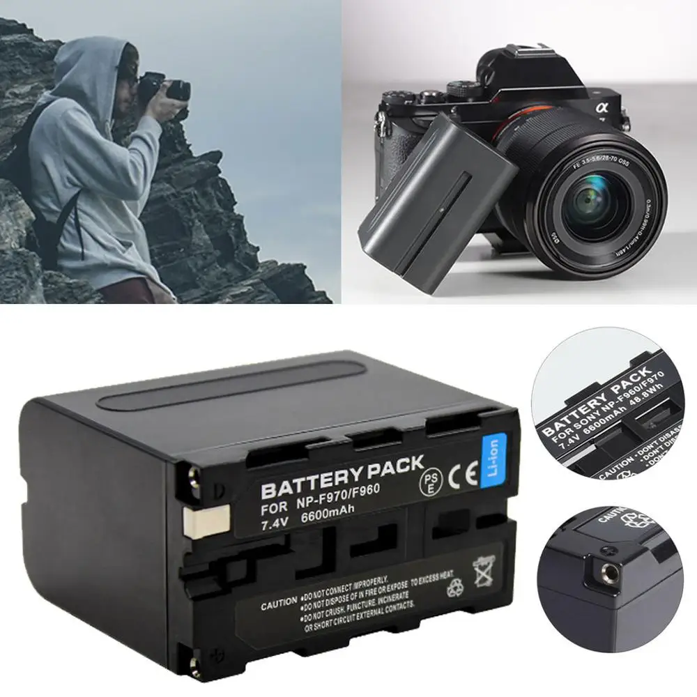 Аккумулятор высокой емкости для Canon LP-E6 6600mAh для Canon EOS7D, CanonEOS 5D, Canon EOS6D, CanonEOS 60D