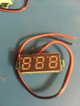 0,28 pulgadas rojo azul Digital Mini pantalla LED módulo DC2.5V-30V DC0-100V del voltímetro del probador de voltaje medidor de contador de Panel de coche de la motocicleta