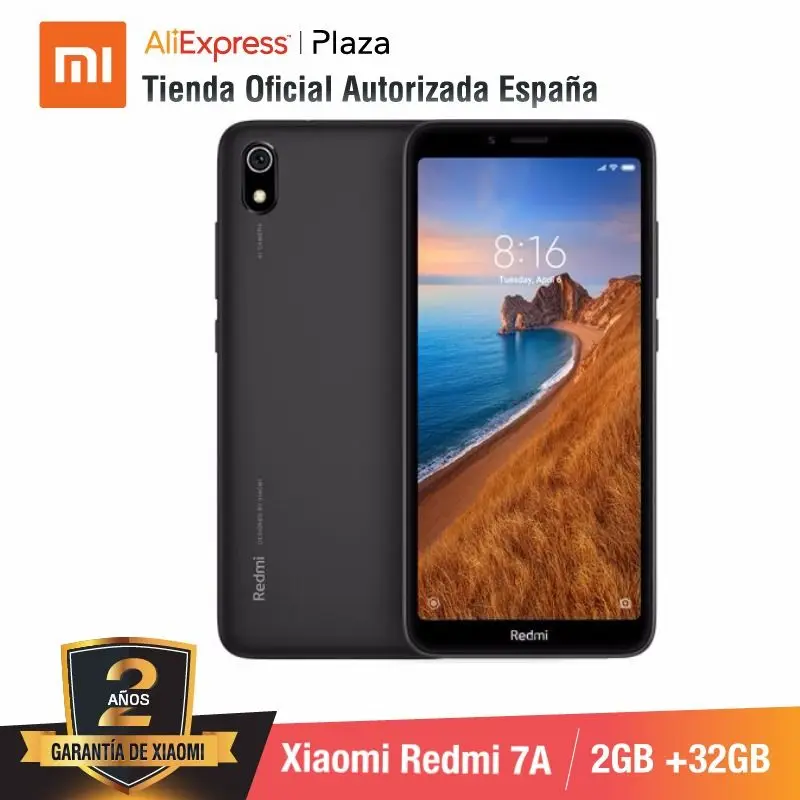 

[Global Version for Spain] Xiaomi Redmi 7A (Memoria interna de 32GB, RAM de 2GB, Camara de 13MP+5 MP)