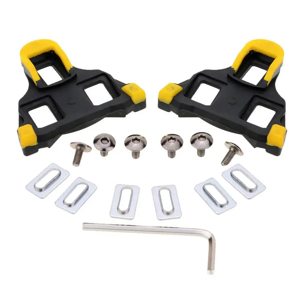 1Pair Universal Road Bike Cleats 6 Degree Float Self Locking Cycling