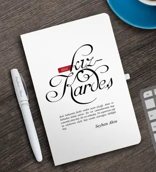 

Personalized Mânâ Sisters White Notebook and Pen Gift Set