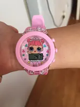 LOL Surprise-reloj electrónico de dibujos animados para niños, bonito reloj para niños con luz, regalo de cumpleaños