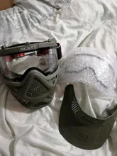 High Strength Paintball Mask or Airsoft Mask with Double Lens Goggle