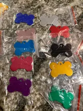 Puppy-Tag Name-Number-Tags Engraving Dog-Id-Tag Pet-Dog Collars-Bone Anodizing Customized