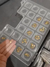 WYSIWYG-colgante de estrella pequeña para fabricación de joyas, 40 Uds., 11x8mm, 3 colores