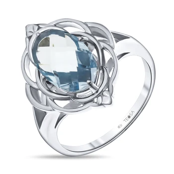 

Silver ring with Topaz