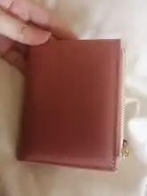 Cartera pequeña para mujer, monedero pequeño, billetera pequeña con broche para tarjeta de mujer