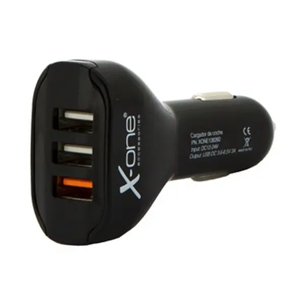 Автомобильное зарядное устройство Ref. 138260 3 x USB-A черный