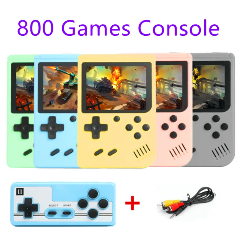 2022 NEW 800 IN 1 Retro Video Game Console Handheld Game Portable Pocket Game Console Mini Handheld Player for Kids Player Gift