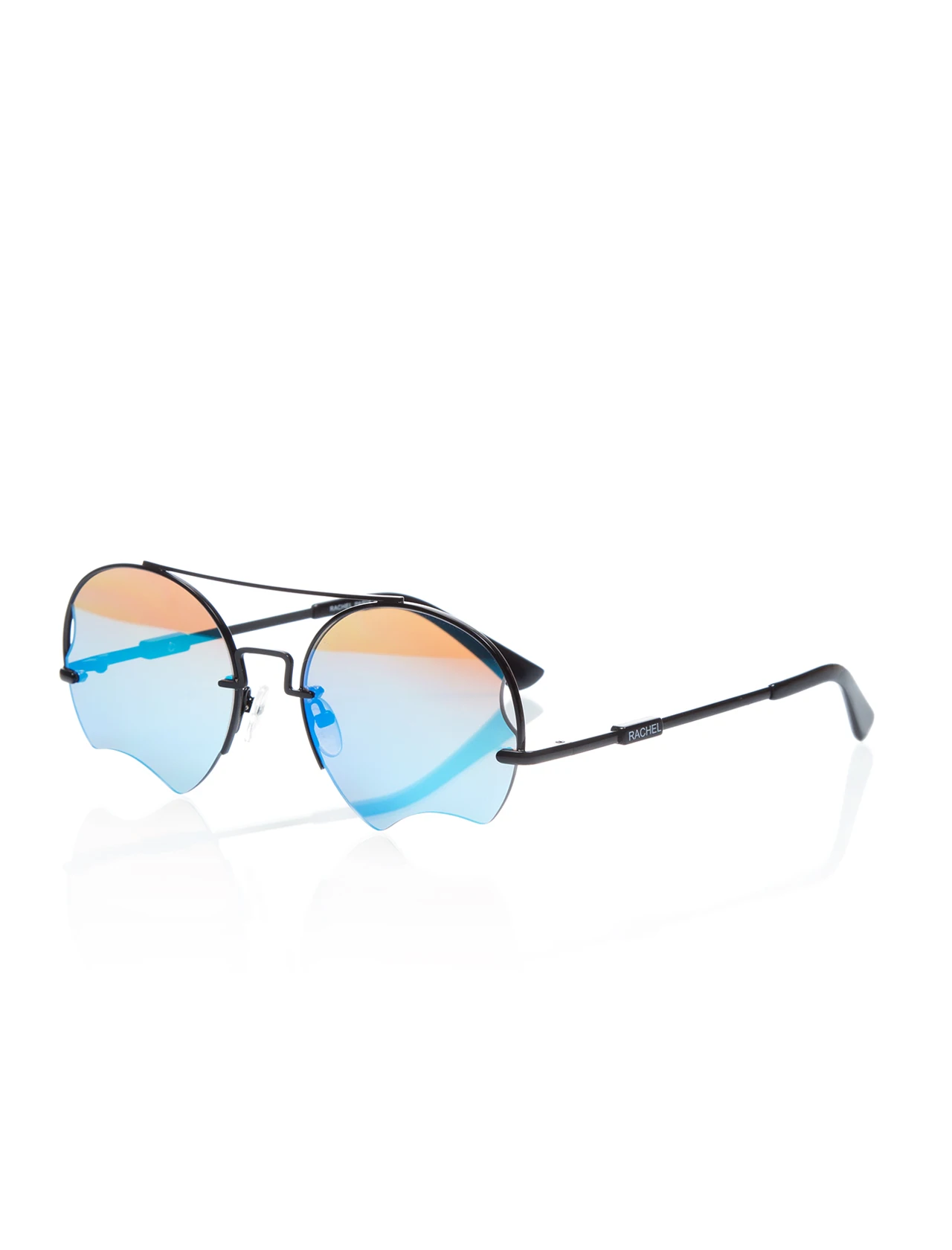 

Women's Sunglasses RHP 17819 02 METAL BLACK ORGANIC OVAL ROUND 55-17-140