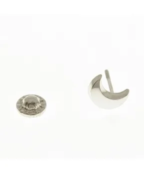 

Single gold moon earring