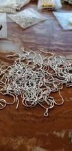 Ganchos para pendientes de plata de ley 100, accesorios para fabricación de joyas, partes al por mayor, Pj004, 925 Uds.