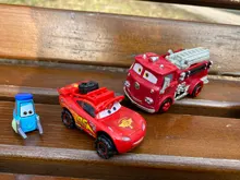 Disney Pixar-Juguetes de los personajes de Cars para niños, coches de juguetes de Cars 2 3, Lightning McQueen, Mater Jackson, Storm Ramirez, 1:55, vehículo fundido a presión, juguete de metal de aleación para chicos