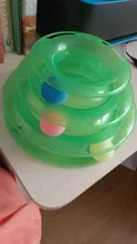 3 Levels Pet Cat Toy Tower Tracks Disc Interacitve Cat Toys Ball Training Amusement Plate