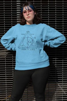 

Angemiel Wear Geometric Shapes Blue Women Sweatshirts