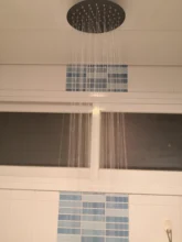 Shower-Head Square Wall Bathroom Stainless-Steel Rainfall Ceiling Black Ultrathin 2-Mm