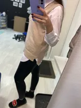 Chaleco tejido cuello pico para mujer, suéter coreano salvaje suelto, sin mangas, novedad de otoño e invierno