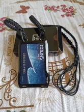 DIENQI-Tarjetero de Metal RFID para hombre, billetera minimalista con identificación de negocios, Tarjetero