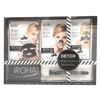 

Women's Cosmetics Set Detox Charcoal Black Passion Iroha (7 pcs)