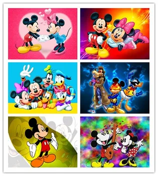 

5d Diamond Painting Full Square&round "Cartoon Mickey love" Diamond Embroidery Diamond Mosaic Rhinestone Home Decor Gift