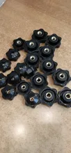 Knob Nuts-Handle Tighten Thumb Manual-Nuts Mechanical Thread Plum Black M6 M8 M10 M4