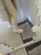 COOTELILI-Botines de punta redonda con cremallera y cordones para mujer, zapatos de moda, antideslizantes, con tacón de 5,5 cm, 2020