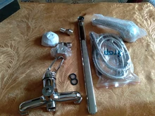 Frap Bathroom Mixer 40cm stainless steel long nose outlet brass shower faucet F2213