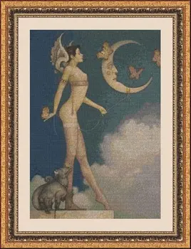 

CROSS STITCH KIT PANDATHREAD MODERN AND SURREAL 33190