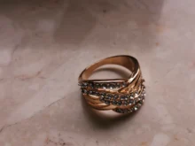 FDLK-Anillo de aleación de lujo para mujer, con incrustaciones, regalo de joyería