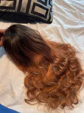 Peluca de cabello humano transparente con malla frontal para mujeres negras, pelo Remy ondulado de 30 pulgadas, color marrón ombré, prearrancado