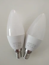 Tuya Smart Wifi LED Bulb E14, RGB Dimmable Light Bulb 4W, , Work with Alexa Echo Google