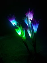 Decorative-Lamp Solar-Light Flower Lily Lawn-Path Yard Outdoor Led Garden Waterproof