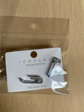 Pendientes de tuerca geométricos de estilo coreano para mujer, aretes de circonita cúbica Micro pavimentada de Color oro blanco