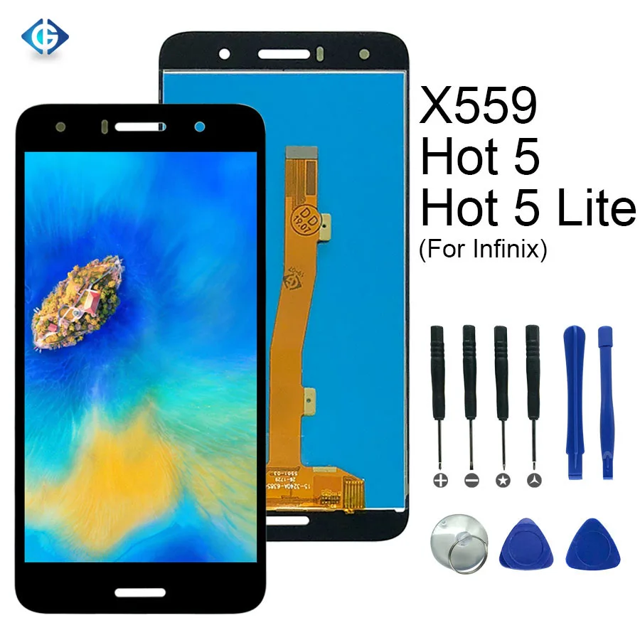 

5.5'' 1280x720 LCD for Infinix Hot 5 Lite X559 LCD Display +Touch Digitizer Screen Assembly for Infinix X559 LCD Free Shipping