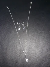 Pendientes de aro de Plata de Ley 925 con colgante de corazón, conjunto de joyería de cristal de circonia cúbica, suministros para fiesta